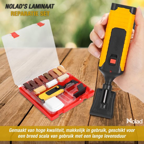 Malen invoeren zacht Laminaat Reparatieset - 11 kleuren hard wax staven - 17 onderdelen | bol.com