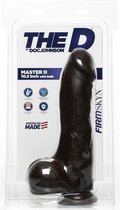 The D - Master D - 10.5 Inch w Balls Firmskyn - Chocolate - Realistic Dildos