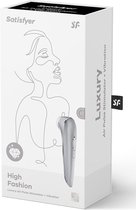 High Fashion Air Pulse Stimulator + Vibration - Silver - Design Vibrators - Clitoral Stimulators