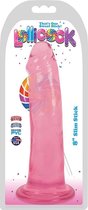 8 Inch Slim Stick Cherry Ice - Pink - Realistic Dildos