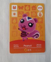 Amiibo animal crossing new horizons origineel Eu Peanut 095 kaart