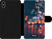 Wallet case - geschikt voor iPhone Xs Max - It Is What It Is