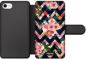 Wallet case - geschikt voor iPhone 7 - Floral N°2