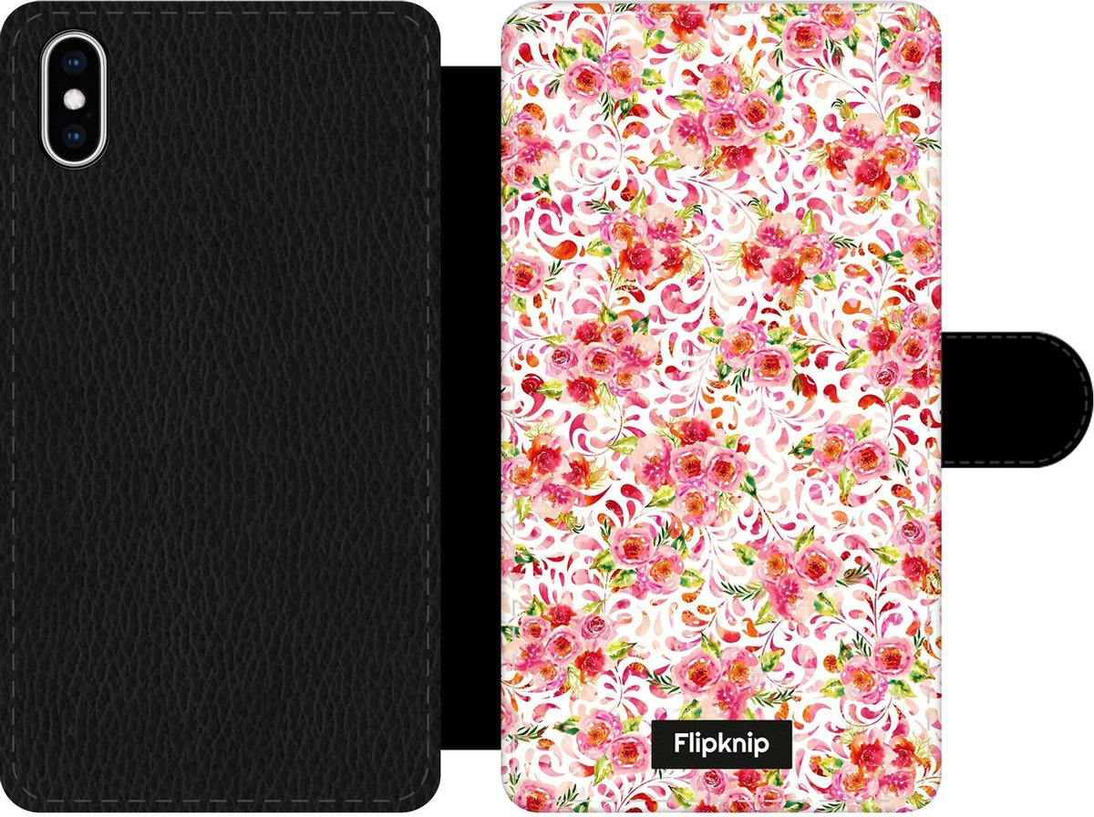 Wallet case - geschikt voor iPhone Xs Max - Floral N°7