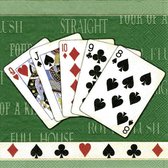 Set van 40 papieren servetten Bridge