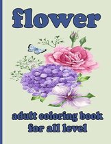 flower adult coloring book for all level