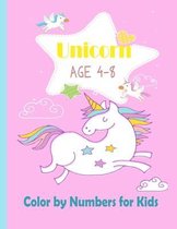 Unicorn Color by Numbers for Kids Ages 4-8