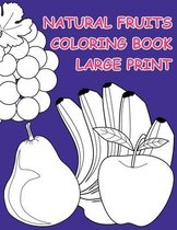 Natural Fruits Coloring Book Large Print