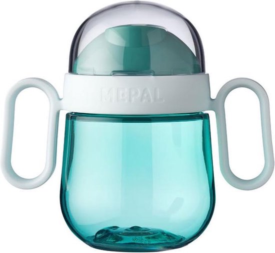 Mepal Mio – Antilekbeker 200 ml – gegarandeerd lekvrij – Deep turquoise – kan tegen een stootje – drinkbeker voor kinderen – oefenbeker