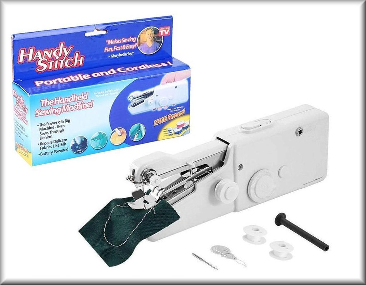 Fyearfly Huishoudelijke naaimachine, 608A, 12 steken, elektrische naaimachine, professionele mechanische naaimachine, mini-naaimachine, geschikt voor kinderen en beginners (EU plug