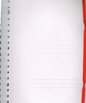 subjectboek /  blank/ sluit met elastiek/ 80g/ 100 bladzijden/ FSC mix/ A4/ 4 in 1/ 3 stuks