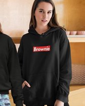 Blondie & Brownie Supremely Hoodie (Brownie - Maat L) | BFF Koppel Sweater | Best Friends Forever