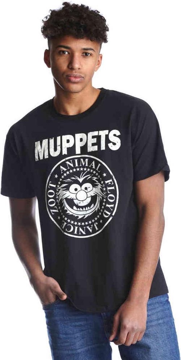 Afbeelding van product Merkloos / Sans marque  The Muppets Heren Tshirt -S- R'N'R Zwart  - maat S