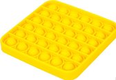 POP IT - Fidget Toys - Pop It Fidget Toy - Vierkant Geel - Speelgoed