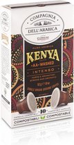 Compagnia dell'Arabica®  Kenya "AA" washed Single Origin cups - 12 x 10 cups