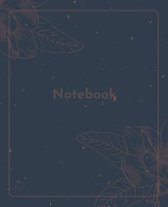 College Notebook: Student notebook Journal Diary Flower Shadow cover notepad by Raz McOvoo