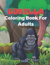 Gorilla coloring book for adults
