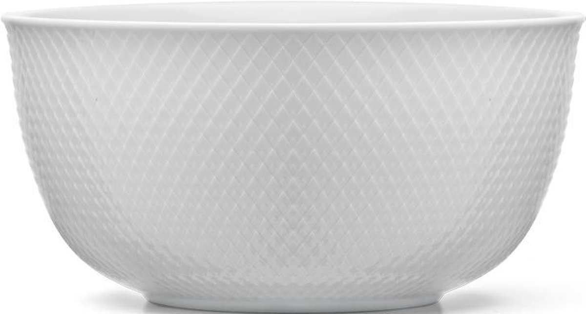 Lyngby Porcelain Rhombe bowl D22cm wit