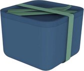HIP Lunchbox Groot Salade - Met Bestek - Bamboe/Polypropyleen/Siliconen - Set van 2 Stuks - Blauw