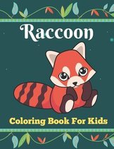 Raccoon coloring book for kids