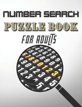 Number Search Puzzle Book for adults