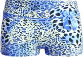 Dames boxershorts 3 pack  panterprint blauw M