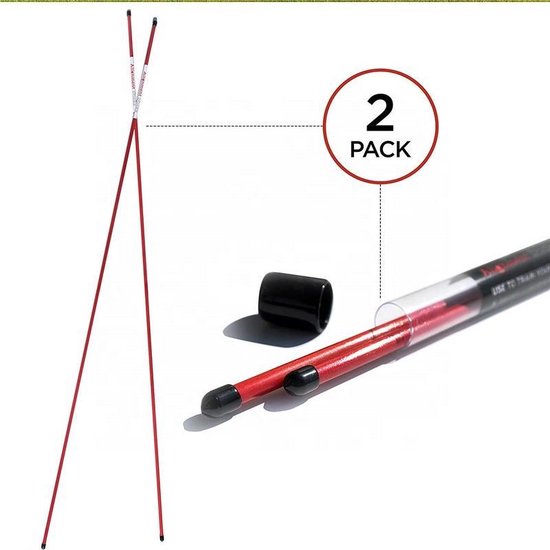 Firsttee - Alignment Tour sticks - +++ Kwaliteit - Golf accessoires - Sport - Training - Putting - Cadeau - Golftrainingsmateriaal - Golfset - Trainingsmaterialen - Golfballen - Driving Range - Mat - Trolley - Oefenen - Golftas - Swing - Net - Oefen van Firsttee — afbeelding 2