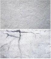PVC achtergrond voor fotografie - Beton / Cement look - Donkergrijs - Dubbelzijdig - Food en product fotografie - Waterproof - 58 x 86 cm