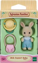 Sylvanian Families 5413 baby wit konijn- fluweelzachte speelfiguur