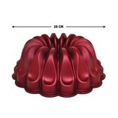 Meseler Extra Cakevorm - Bordeaux Rood - Graniet - 28cm