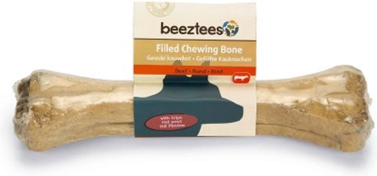 Beeztees gevuld kauwbot met pens. - hondensnack - 1x20cm