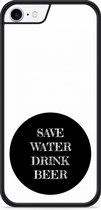 iPhone 8 Hardcase hoesje Save Water - Designed by Cazy