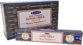 Wierookstokjes Good Vibes (doos van 12 pakjes)