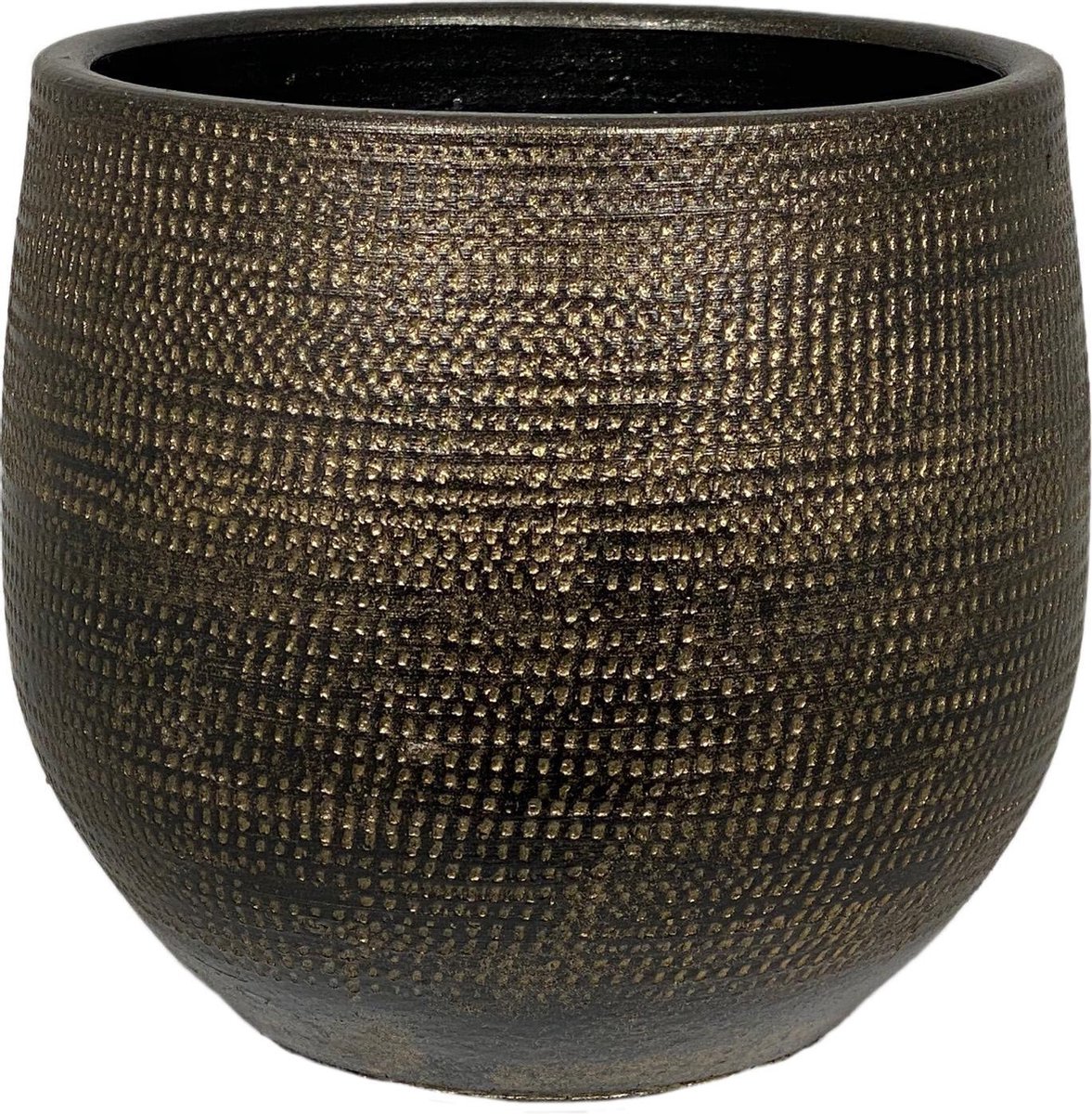 Tokio bloempot goud D16 x H14 cm