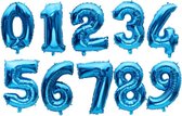 folie ballon cijfer 2 Blauw 90 cm