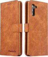 Voor Galaxy Note 10 Diaobaolee Pure Fresh Texture Horizontaal Flip Leren Case, met Houder & Kaartsleuf & Portemonnee & Fotolijst (Geel)