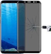 Voor Galaxy S8 + / G9550 0.3mm 9H Oppervlaktehardheid 3D gebogen privacy Anti-glare zeefdruk Volledig scherm Gehard glas Screen Protector (zwart)