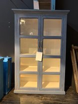 Boho Ibiza - Unieke Vitrinekast India Blauw