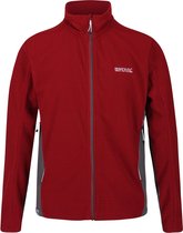 Mannen Garret Zwaar gebreid fleece met volledige rits Outdoortrui rood