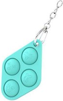 Pop it sleutelhanger | fidget toys | ruitje turquoise