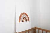 Regenboog Lichtbruin - Babykameraccessoires - Plank en wand decoratie - Kinderkamer - Ecobord 3,8mm - 42 x 30cm