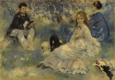 Kunst: Henriot Family (La Famille Henriot), c. 1875  van Pierre-Auguste Renoir. Schilderij op aluminium, formaat is  75x100 CM