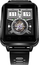 DrPhone SW1 - Smartwatch Mannen – 4G Sim – 2MP Camera – Android 6.0 – 1GB/8GB – Vervangbaar Band – Hartslagmeter – Stappenteller – Zwart/Grijs