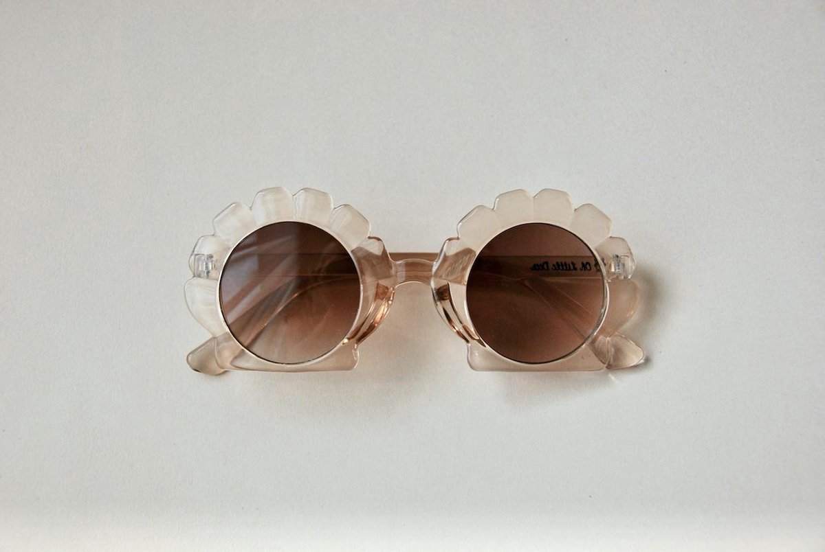 Oh Little Deer Kinderzonnebril Shell - Jelly / Transparant roze - Meisjes zonnebril - Zonnebril voor kinderen