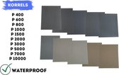 Schuurpapier & Polijstpapier Set P400-P10.000 | Waterbestendig | Droog/Nat Schuren | Hoogkwalitatief Silicumcarbide | Groot Formaat 23x28CM