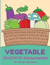 VEGETABLE FUN ACTIVITY KIT Write Draw Paint Match