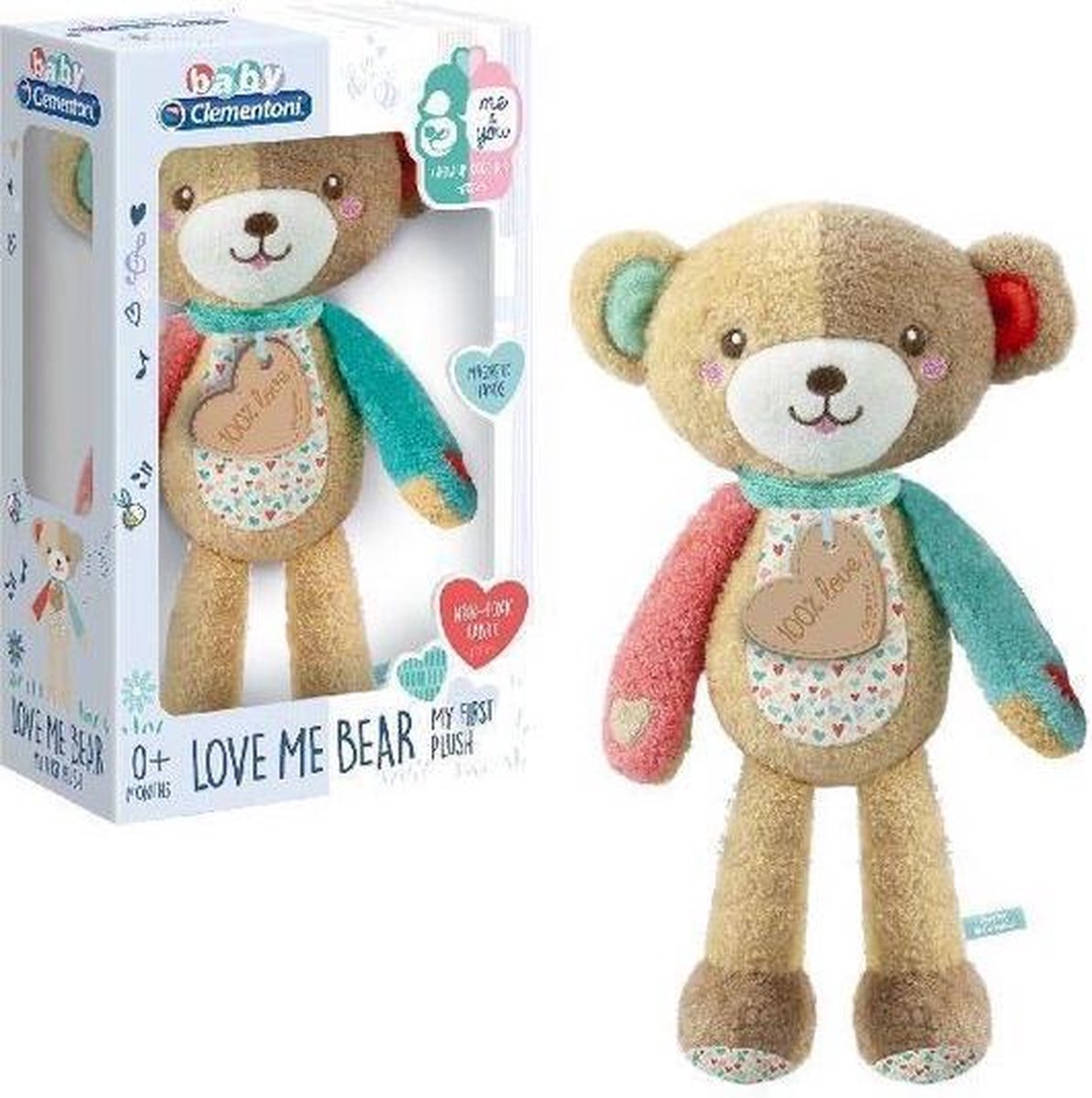 Clementoni - Knuffelbeer Play With Me, knuffeldier