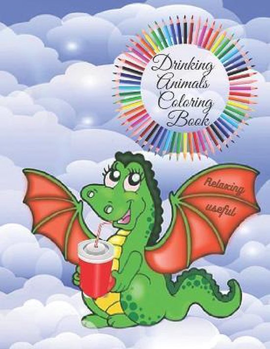 Drinking Animals Coloring Book - cover