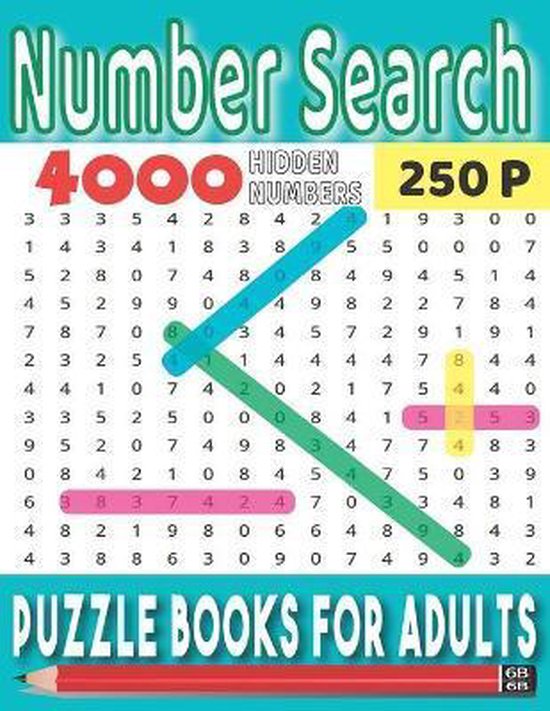 Number Search Puzzle Books For Adults Zoro Ain 9798666013410 Boeken