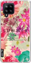 Casetastic Samsung Galaxy A42 (2020) 5G Hoesje - Softcover Hoesje met Design - Summer Love Flowers Print